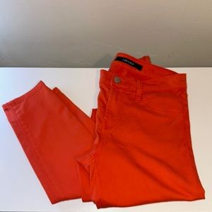 J Brand Orange Skinny Leggings EUC